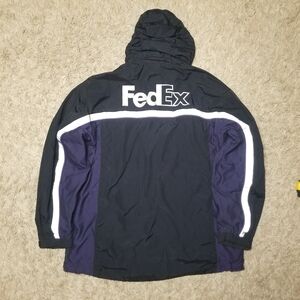 FedEx Jacket Stan Herman VF Imagewear Hooded Delivery Employee Sz XL